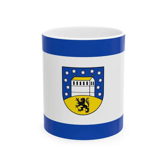Hissflagge der Gemeinde Petersberg Saalekreis (Germany) White Coffee Mug 11oz - Go Mug Yourself