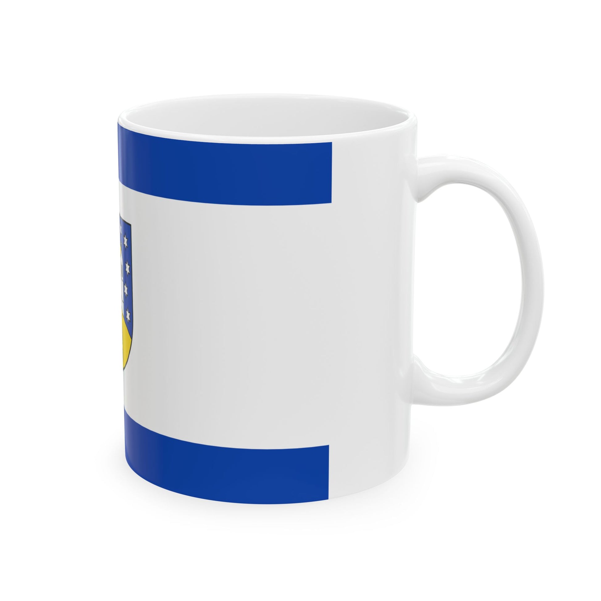 Hissflagge der Gemeinde Petersberg Saalekreis (Germany) White Coffee Mug-Go Mug Yourself