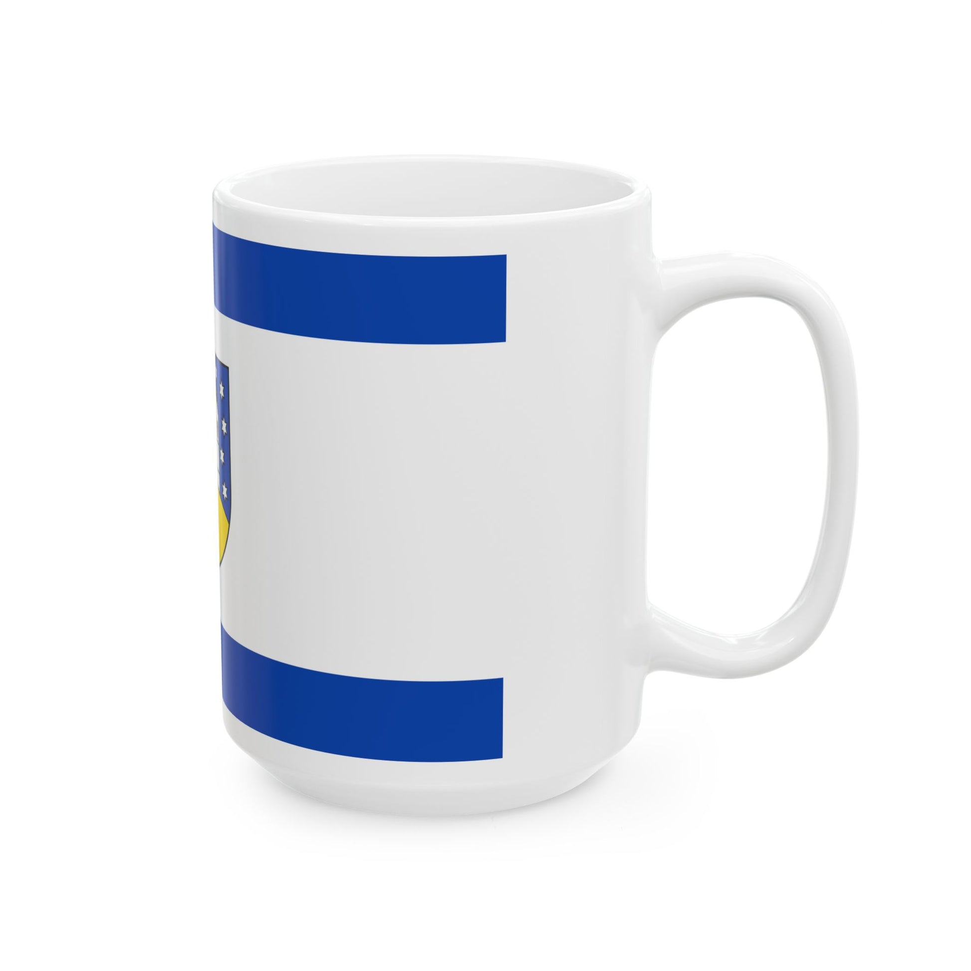 Hissflagge der Gemeinde Petersberg Saalekreis (Germany) White Coffee Mug-Go Mug Yourself