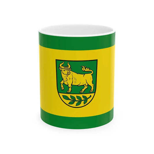 Hissflagge der Gemeinde Tauer (Germany) White Coffee Mug 11oz - Go Mug Yourself
