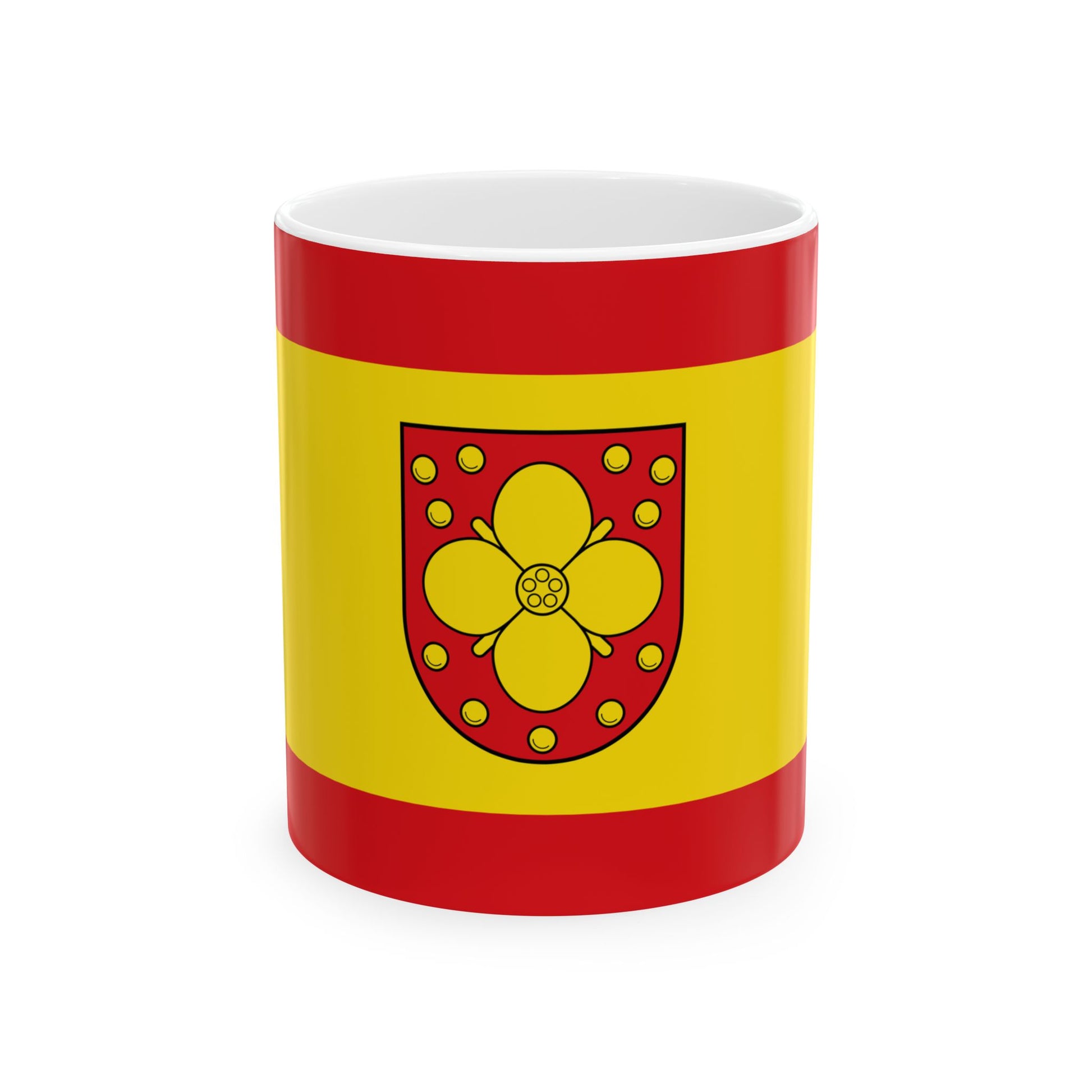 Hissflagge der Gemeinde Uckerland (Germany) White Coffee Mug-11oz-Go Mug Yourself