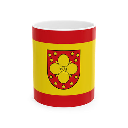Hissflagge der Gemeinde Uckerland (Germany) White Coffee Mug-11oz-Go Mug Yourself
