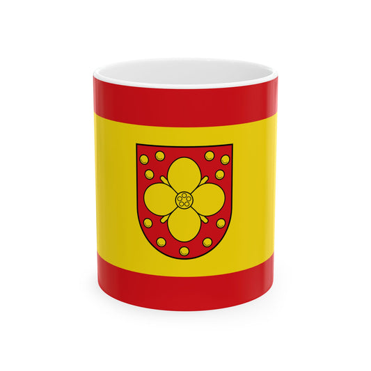 Hissflagge der Gemeinde Uckerland (Germany) White Coffee Mug-11oz-Go Mug Yourself