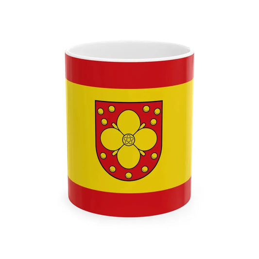 Hissflagge der Gemeinde Uckerland (Germany) White Coffee Mug 11oz - Go Mug Yourself