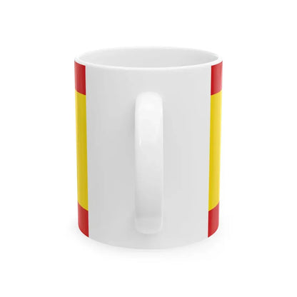 Hissflagge der Gemeinde Uckerland (Germany) White Coffee Mug - Go Mug Yourself