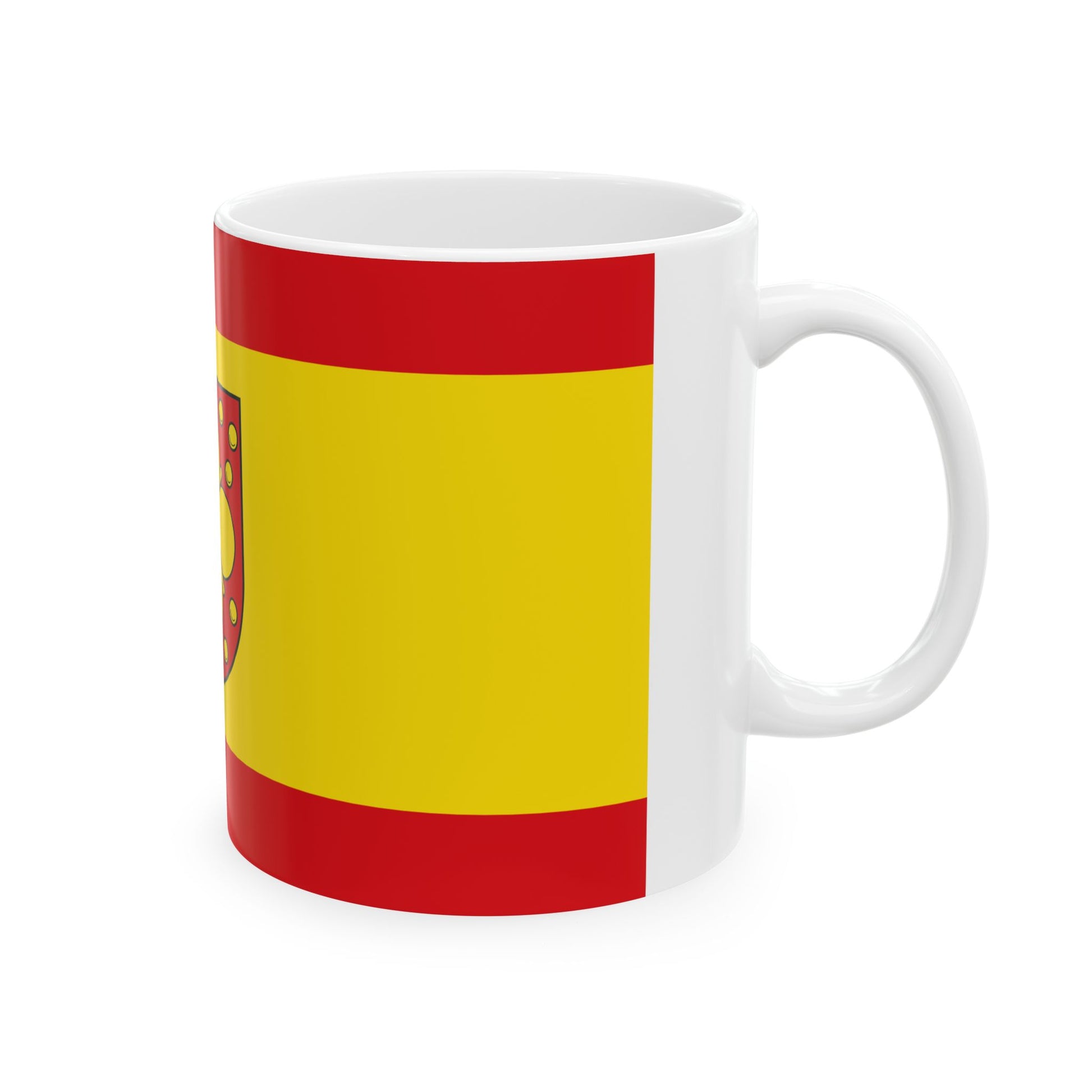 Hissflagge der Gemeinde Uckerland (Germany) White Coffee Mug-Go Mug Yourself