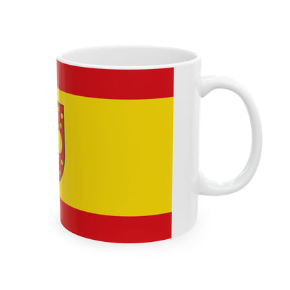 Hissflagge der Gemeinde Uckerland (Germany) White Coffee Mug-Go Mug Yourself