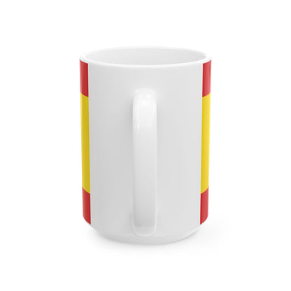 Hissflagge der Gemeinde Uckerland (Germany) White Coffee Mug-Go Mug Yourself