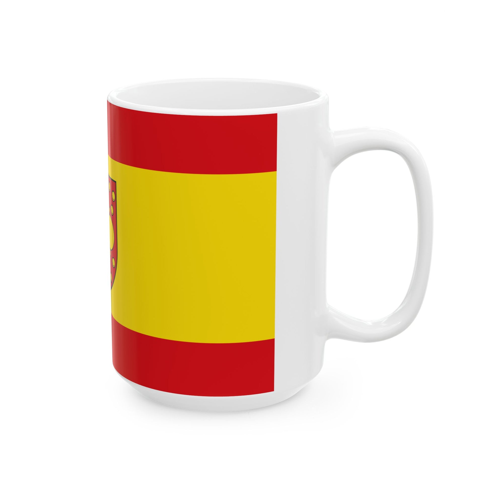 Hissflagge der Gemeinde Uckerland (Germany) White Coffee Mug-Go Mug Yourself