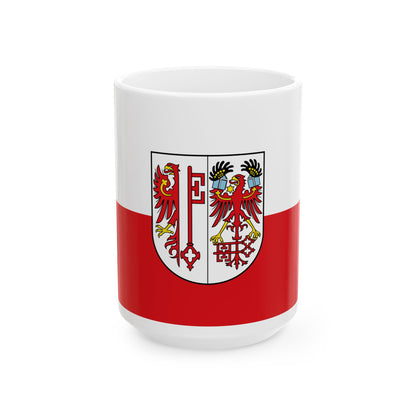 Hissflagge der Hansestadt Salzwedel (Germany) White Coffee Mug-15oz-Go Mug Yourself