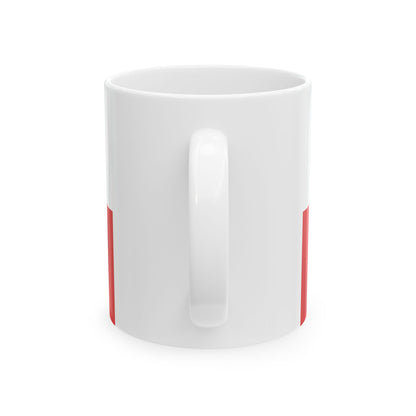 Hissflagge der Hansestadt Salzwedel (Germany) White Coffee Mug-Go Mug Yourself