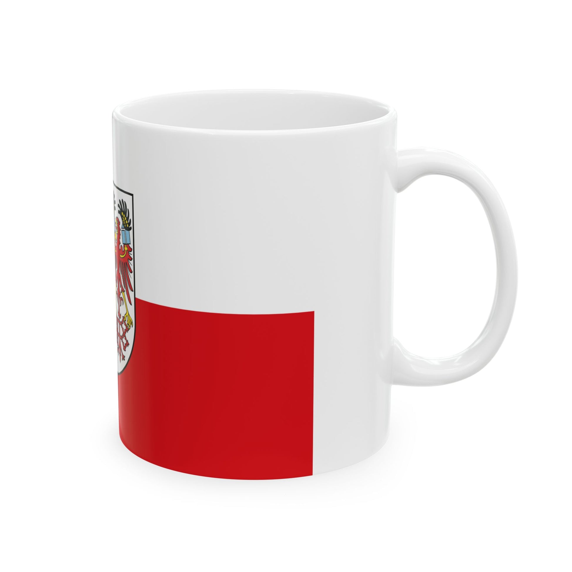 Hissflagge der Hansestadt Salzwedel (Germany) White Coffee Mug-Go Mug Yourself