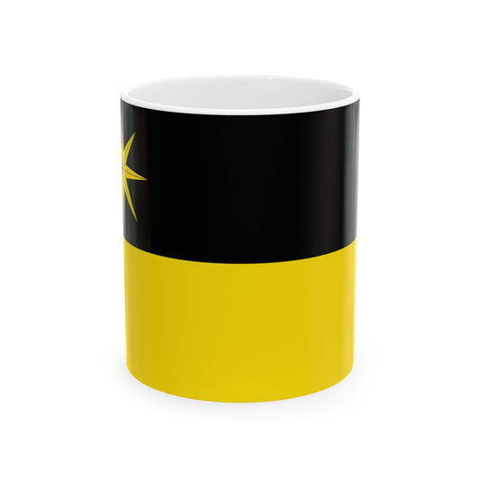 Hissflagge der Stadt Bad Wildungen (Germany) White Coffee Mug-11oz-Go Mug Yourself