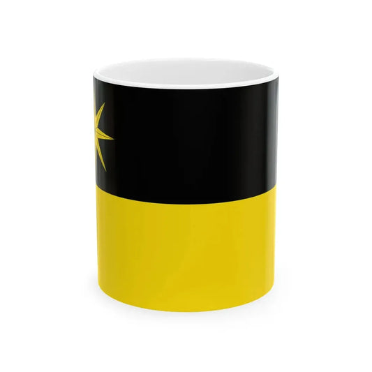Hissflagge der Stadt Bad Wildungen (Germany) White Coffee Mug 11oz - Go Mug Yourself