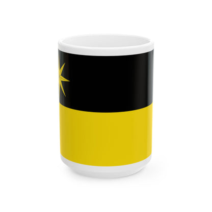 Hissflagge der Stadt Bad Wildungen (Germany) White Coffee Mug-15oz-Go Mug Yourself