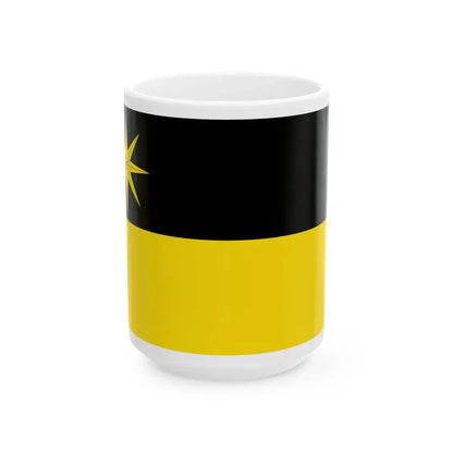 Hissflagge der Stadt Bad Wildungen (Germany) White Coffee Mug 15oz - Go Mug Yourself