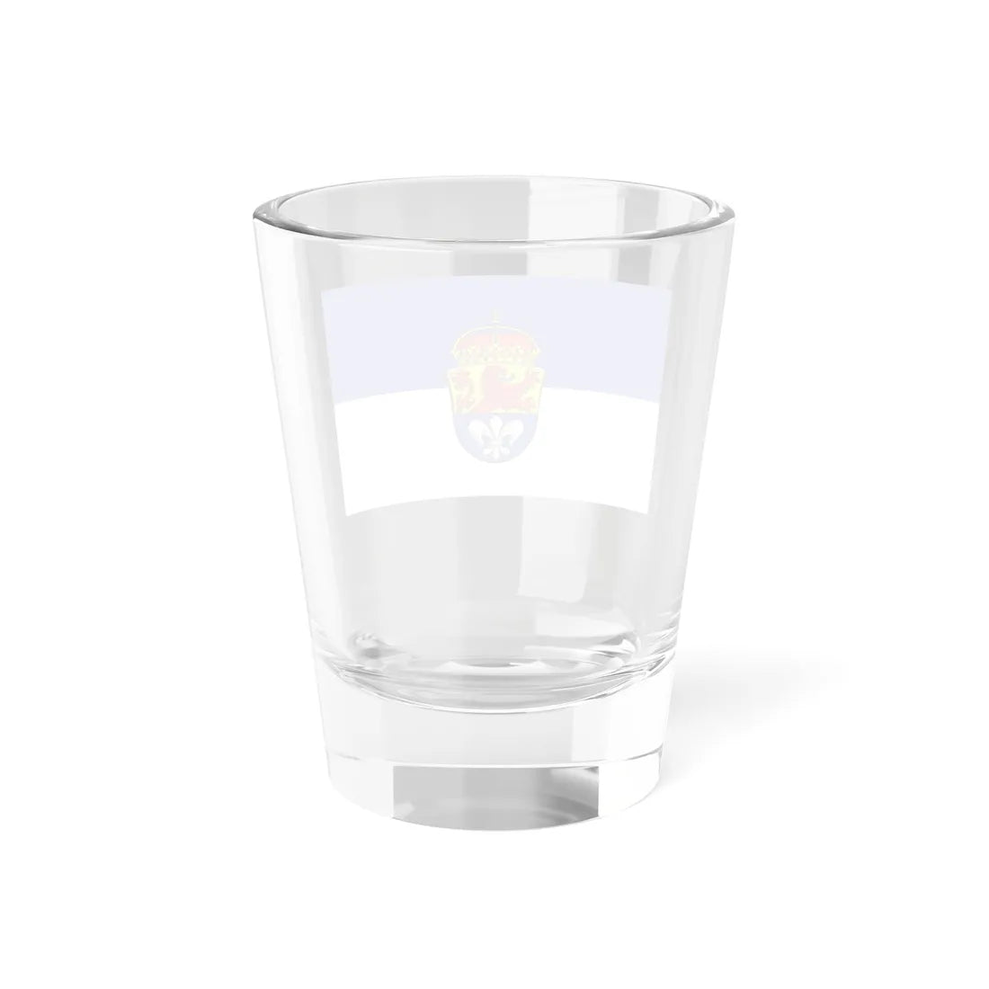 Hissflagge der Stadt Darmstadt (Germany) Shot Glass 1.5oz - Go Mug Yourself