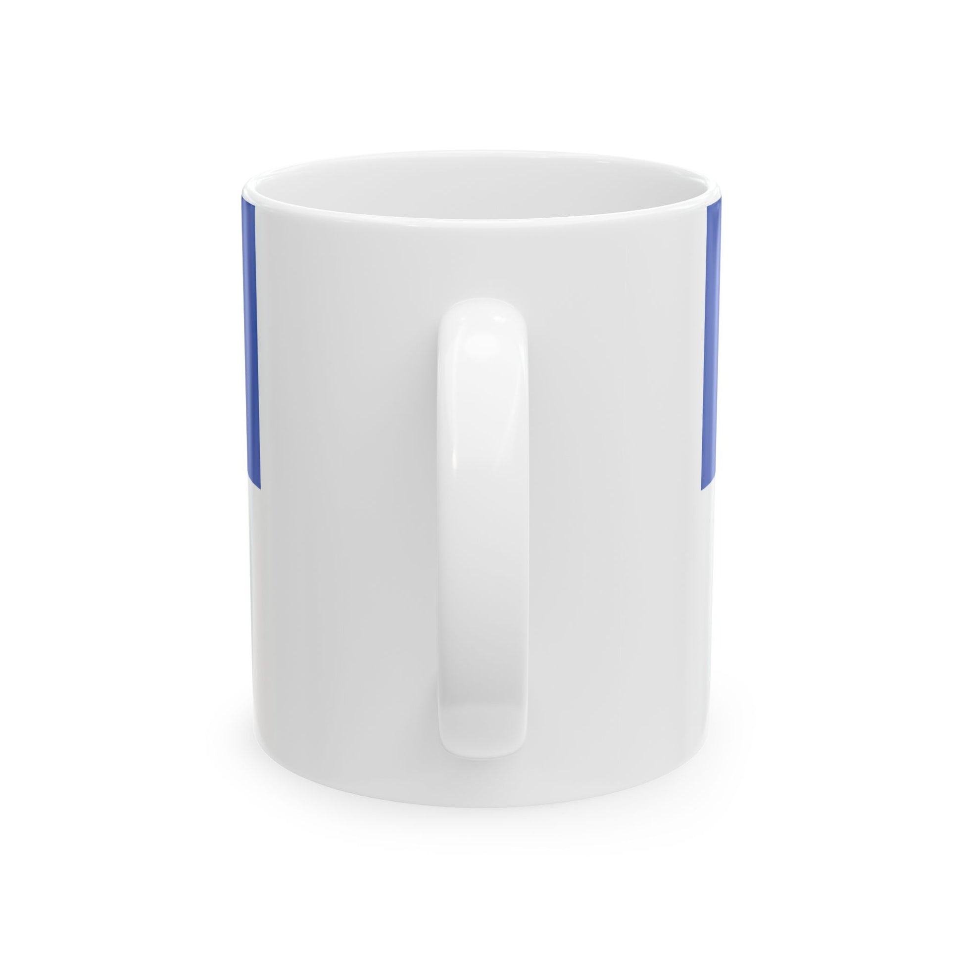 Hissflagge der Stadt Darmstadt (Germany) White Coffee Mug-Go Mug Yourself