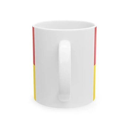 Hissflagge der Stadt Forst Lausitz 2005-2011 (Germany) White Coffee Mug - Go Mug Yourself