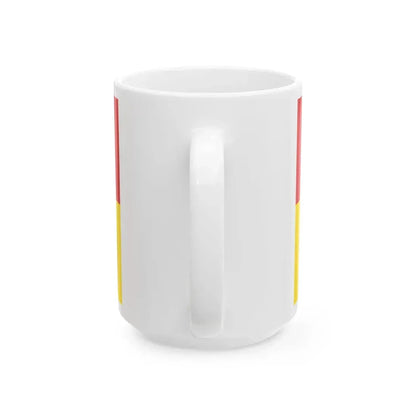 Hissflagge der Stadt Forst Lausitz 2005-2011 (Germany) White Coffee Mug - Go Mug Yourself