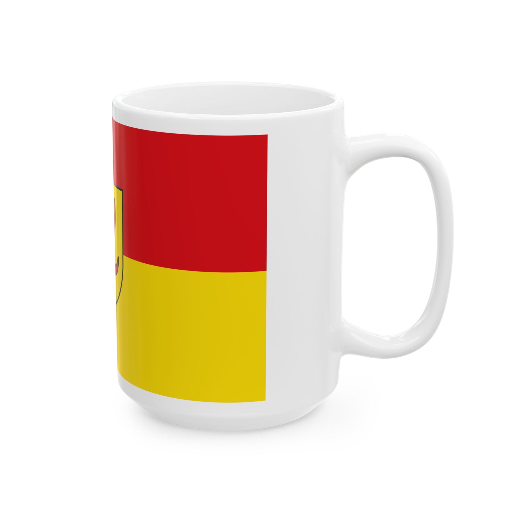 Hissflagge der Stadt Forst Lausitz 2005-2011 (Germany) White Coffee Mug-Go Mug Yourself