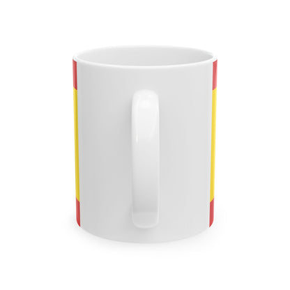 Hissflagge der Stadt Forst Lausitz (Germany) White Coffee Mug-Go Mug Yourself