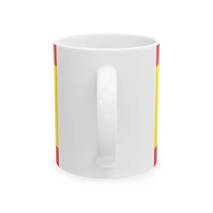 Hissflagge der Stadt Forst Lausitz (Germany) White Coffee Mug - Go Mug Yourself