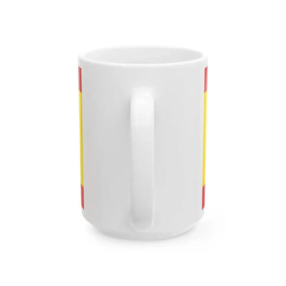 Hissflagge der Stadt Forst Lausitz (Germany) White Coffee Mug - Go Mug Yourself