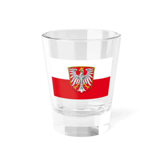 Hissflagge der Stadt Frankfurt am Main (Germany) Shot Glass 1.5oz 1.5oz - Go Mug Yourself