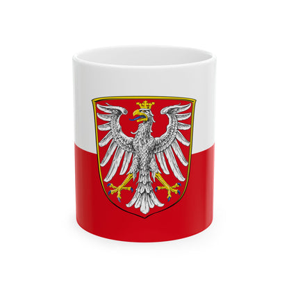 Hissflagge der Stadt Frankfurt am Main (Germany) White Coffee Mug-11oz-Go Mug Yourself