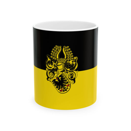 Hissflagge der Stadt Nordhausen (Germany) White Coffee Mug-11oz-Go Mug Yourself