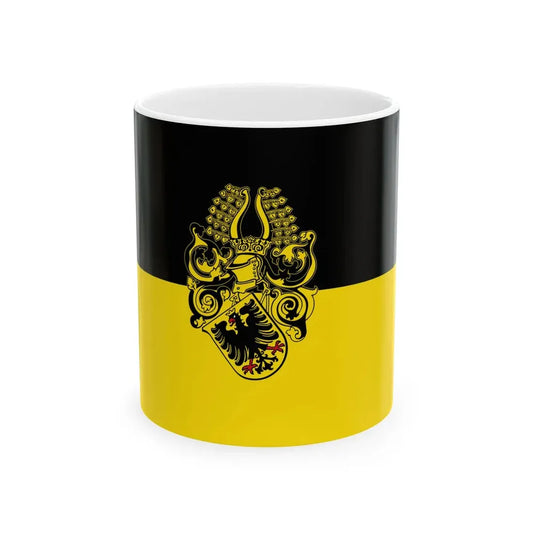 Hissflagge der Stadt Nordhausen (Germany) White Coffee Mug 11oz - Go Mug Yourself