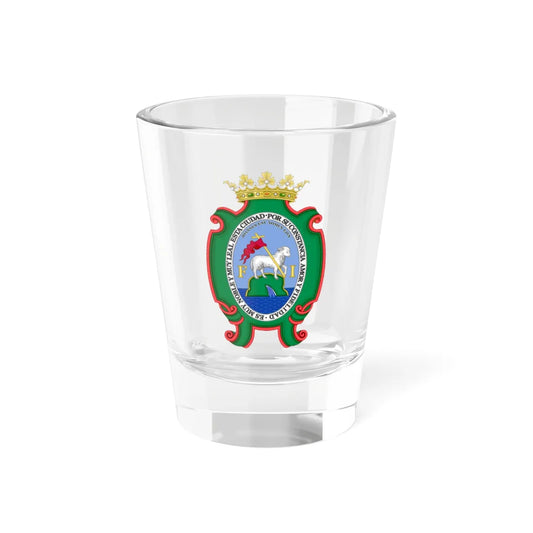 Historic Coat of Arms of San Juan Puerto Rico-Spanish Rule (Costa Rica) (Coat of Arms) Shot Glass 1.5oz 1.5oz - Go Mug Yourself