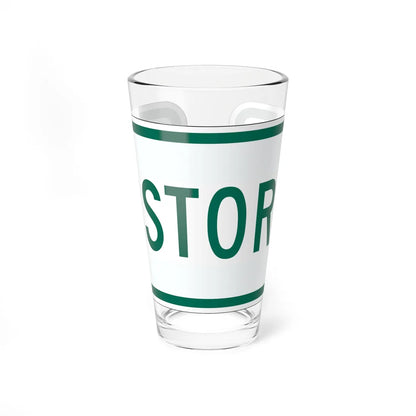 Historic plate Vermont (Vermont) (Road Sign) Pint Glass 16oz 16oz - Go Mug Yourself