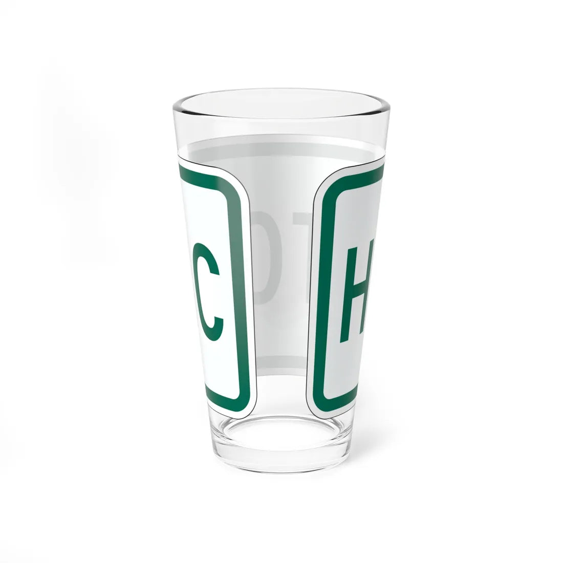 Historic plate Vermont (Vermont) (Road Sign) Pint Glass 16oz - Go Mug Yourself