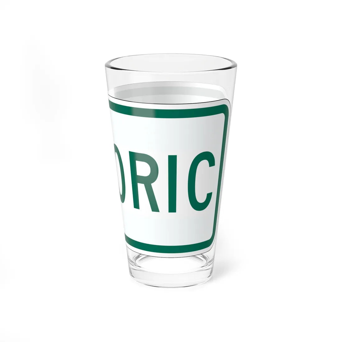Historic plate Vermont (Vermont) (Road Sign) Pint Glass 16oz - Go Mug Yourself