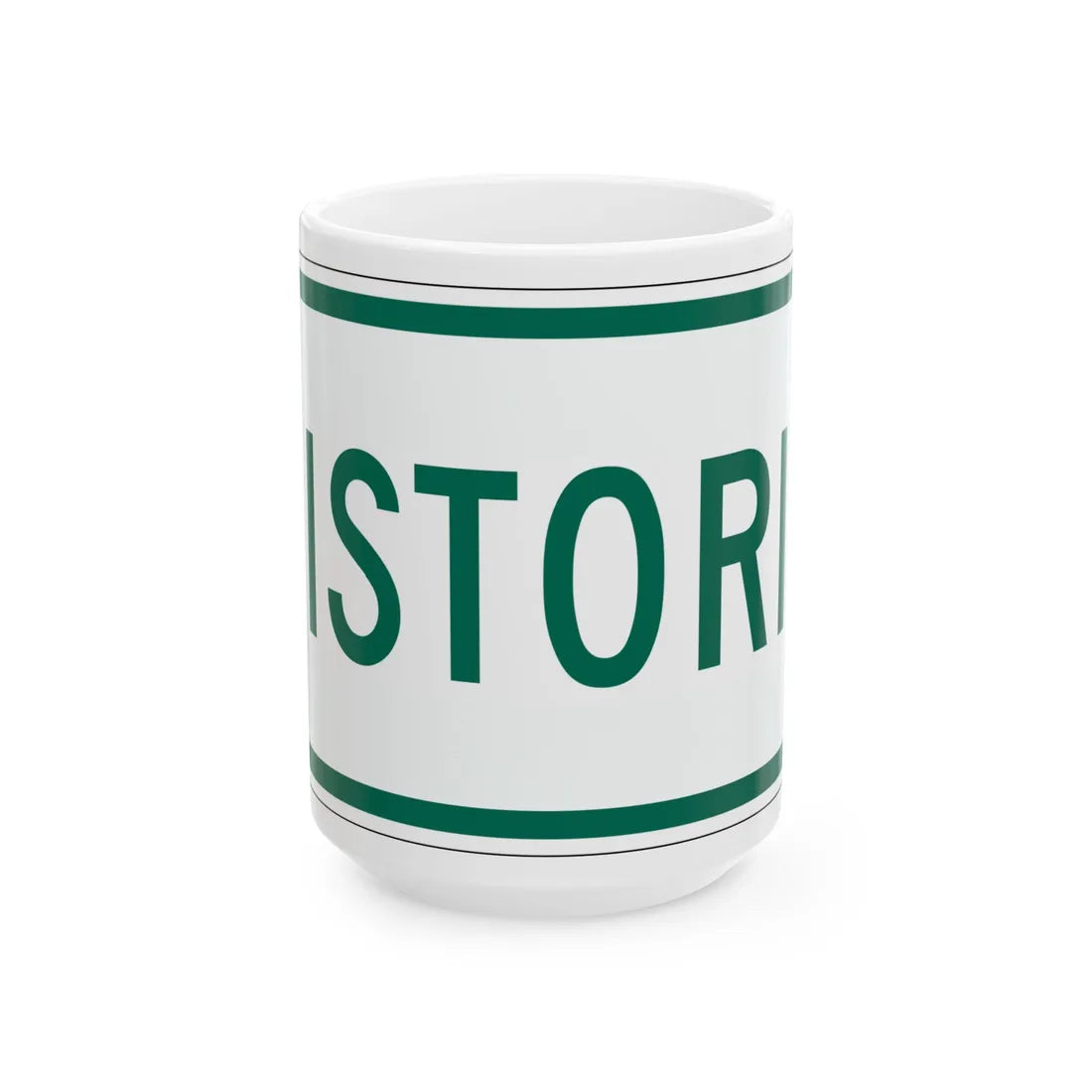 Historic plate Vermont (Vermont) (Road Sign) White Coffee Mug 15oz - Go Mug Yourself