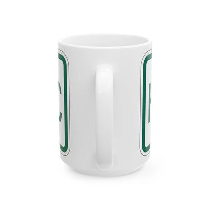 Historic plate Vermont (Vermont) (Road Sign) White Coffee Mug - Go Mug Yourself