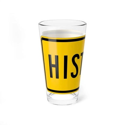 Historic plate Wyoming (Wyoming) (Road Sign) Pint Glass 16oz - Go Mug Yourself