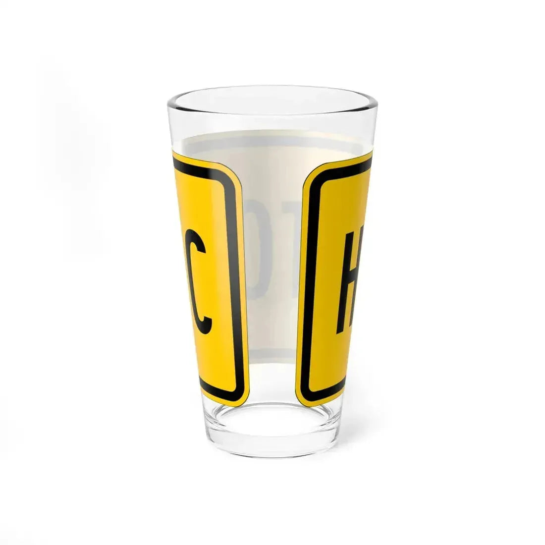 Historic plate Wyoming (Wyoming) (Road Sign) Pint Glass 16oz - Go Mug Yourself