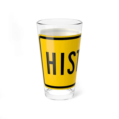 Historic plate Wyoming (Wyoming) (Road Sign) Pint Glss 16oz - Go Mug Yourself