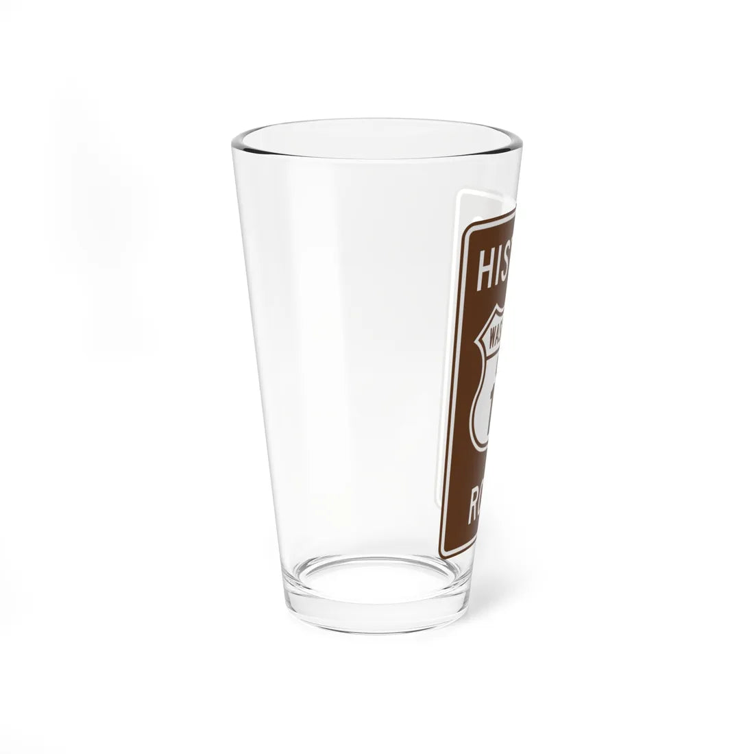 Historic US 10 Washington (Washington) (Road Sign) Pint Glass 16oz - Go Mug Yourself