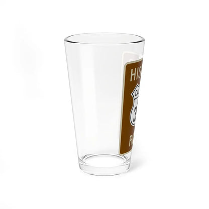 Historic US 395 1934 CA (California) (Road Sign) Pint Glass 16oz - Go Mug Yourself