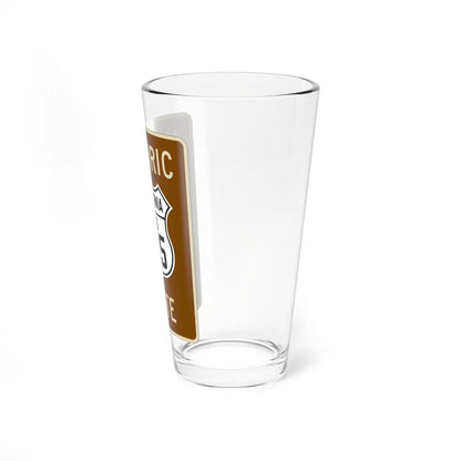 Historic US 395 1934 CA (California) (Road Sign) Pint Glass 16oz - Go Mug Yourself