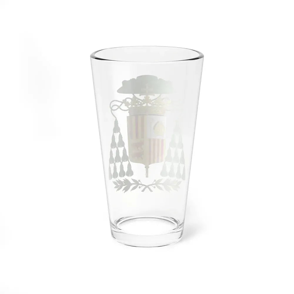 Historical Coat of Arms of Ecclesiastic Co-Prince of Andorra - Pint Glass 16oz - Go Mug Yourself