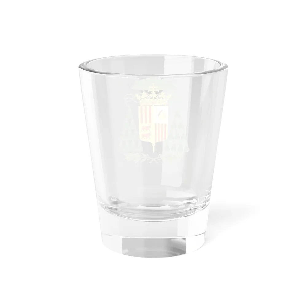 Historical Coat of Arms of Ecclesiastic Co-Prince of Andorra - Shot Glass 1.5oz - Go Mug Yourself