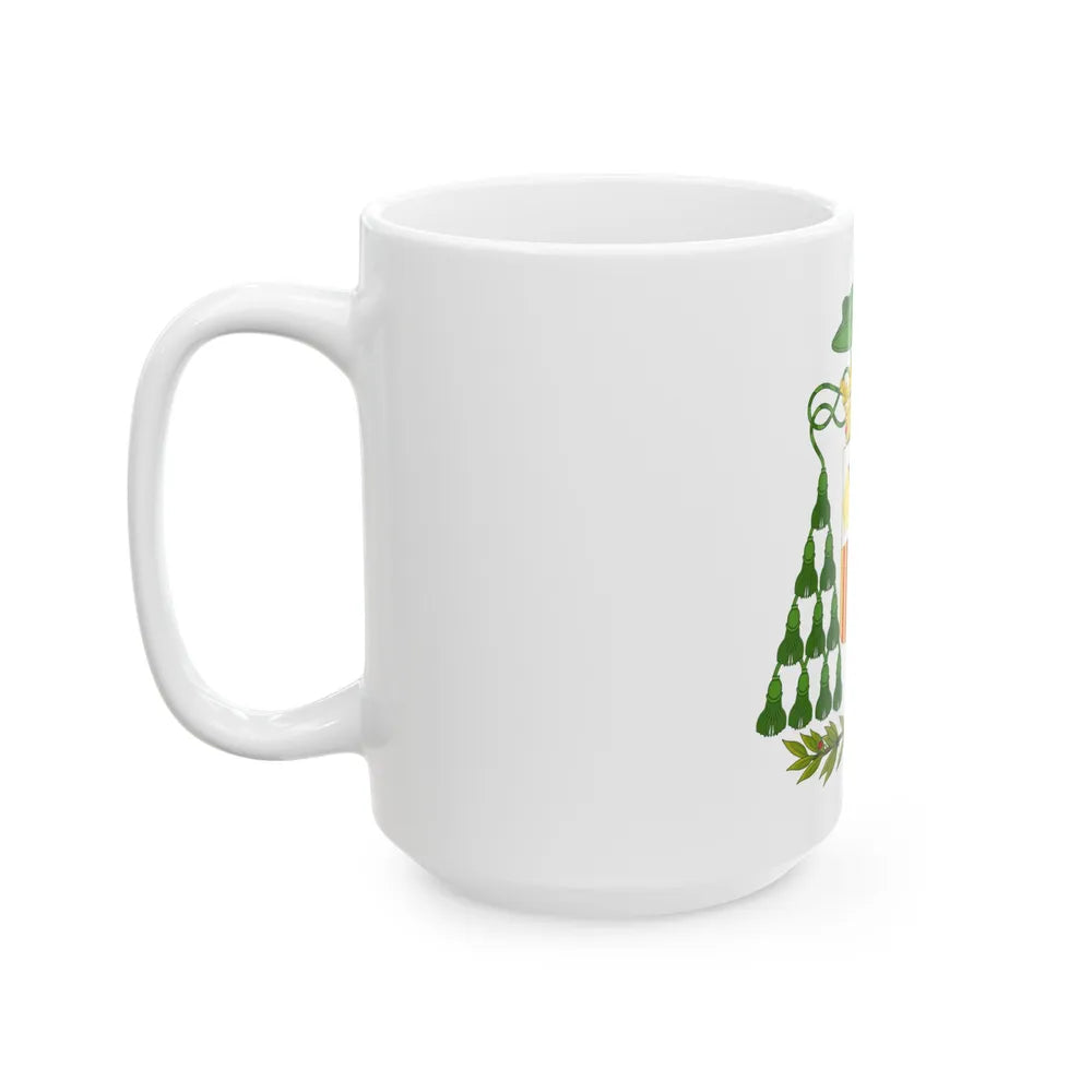 Historical Coat of Arms of Ecclesiastic Co-Prince of Andorra - White Coffee Mug-Go Mug Yourself