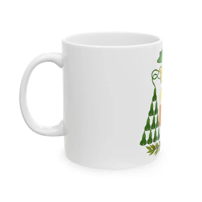 Historical Coat of Arms of Ecclesiastic Co-Prince of Andorra - White Coffee Mug - Go Mug Yourself