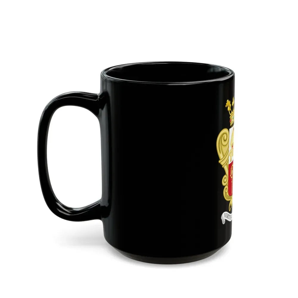 Historical Coat of Arms of French Prince of Andorra - Black Coffee Mug - Go Mug Yourself