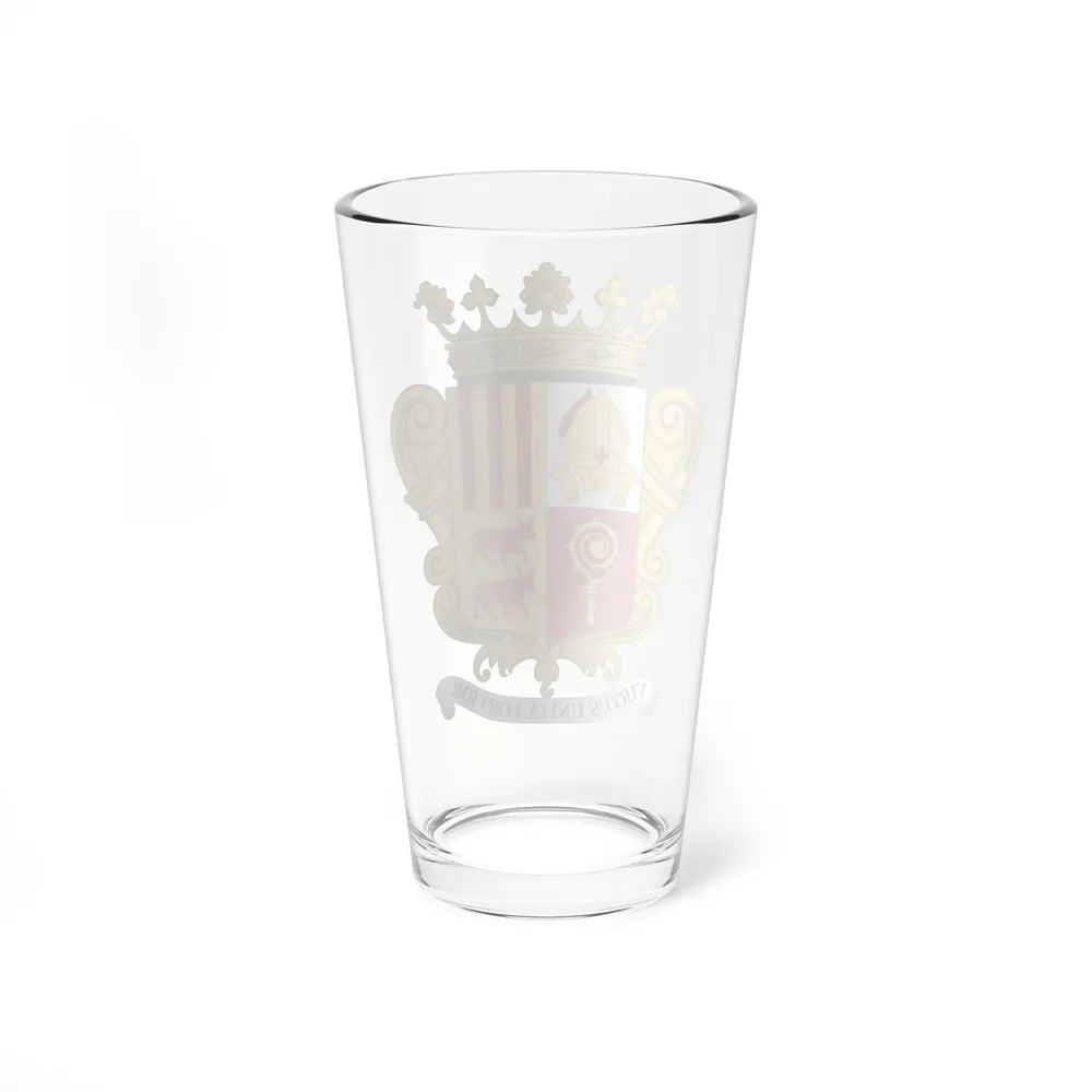 Historical Coat of Arms of French Prince of Andorra - Pint Glass 16oz-Go Mug Yourself